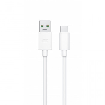OPPO cabo VOOC USB-A para USB-C, 8 A, 1 m, branco (DL149)