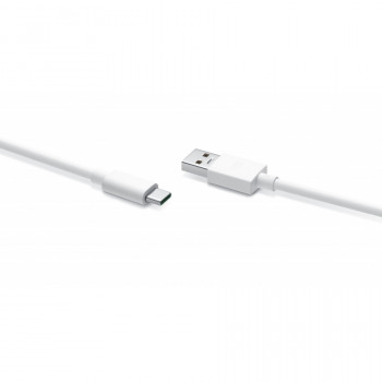OPPO cabo VOOC USB-A para USB-C, 8 A, 1 m, branco (DL149)