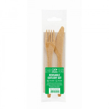 Gogreen Go Green conjunto de talheres reutilizável