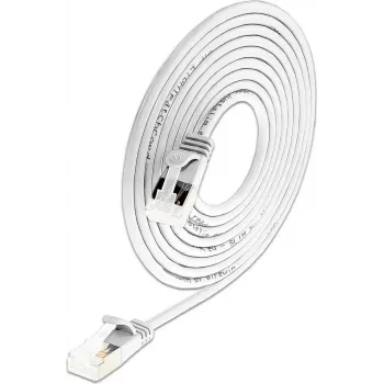 Cabo de rede Cat6a Light Slim U/FTP Wirewin, redondo, Ø 3,8 mm, branco (PKW-LIGHT-STP-K6A 0.15 WS)
