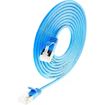 Cabo de rede Cat6a Slim U/FTP RJ45 Wirewin, 0,25 m, azul