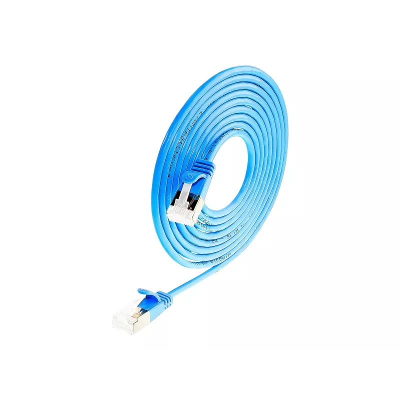 Cabo de rede Cat6a Slim U/FTP RJ45 Wirewin, 0,25 m, azul