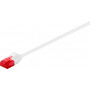 Cabo de rede Cat6 U/UTP RJ45 Slim Goobay, 1 m, branco (93692)