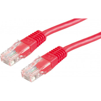 Cabo patch Secomp Cat6 U/UTP RJ45, 0,5 m, vermelho
