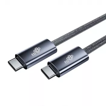 Cabo TB trançado USB 3.2 Gen 1 USB-C para USB-C, 1 m, 100 W, preto