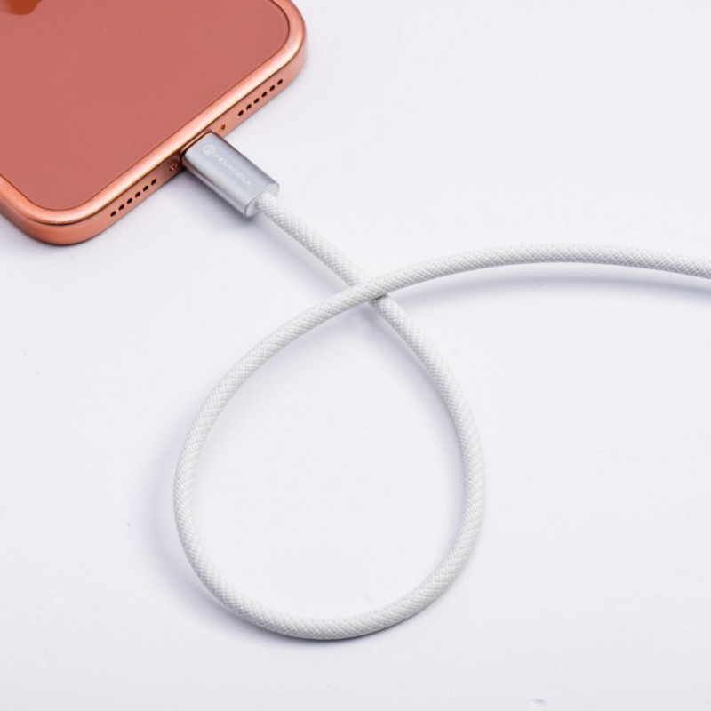 Cabo USB Forcell USB-C para USB-C, 2 m, 240 W, branco