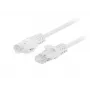 Cabo de rede Cat5e U/UTP RJ45 Lanberg, 0,25 m, branco, pack de 10