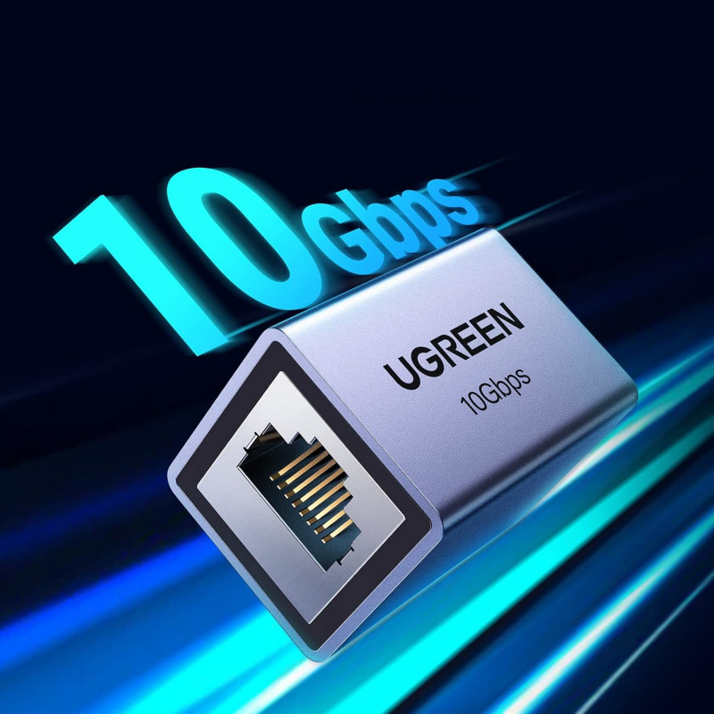 Adaptador de extensão Ethernet RJ45 Ugreen NW261, 10 Gbps (NW261-15117)
