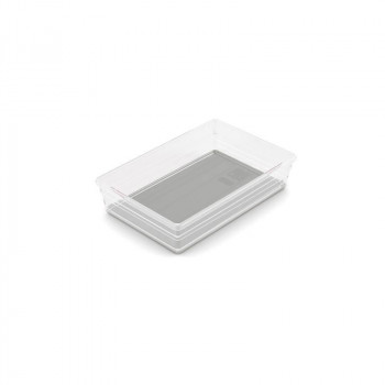 Caixa organizadora KIS Sistemo Organizer 7 22,5 x 15,5 x 5 cm transparente/cinzento-claro