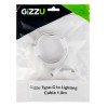 Cabo Gizzu USB-C para Lightning, 1,8 m, 27 W PD, branco (GCPU2L18)