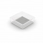 Caixa organizadora KIS Sistemo Organizer 6 15 x 15 x 5 cm transparente/cinzento-claro