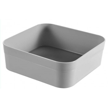 Caixa de arrumação Curver Infinity Recycled 15x15x5 cm, cinzento