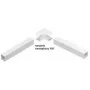 Canto interior Stasiński para calha de instalação elétrica NW 40x25, branco (1 unid.)