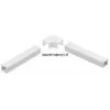 Conector angular Stasiński para calha de instalação elétrica LK 40x25, branco (1 unid.)