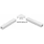 Conector angular Stasiński para calha de instalação elétrica LK 40x25, branco (1 unid.)
