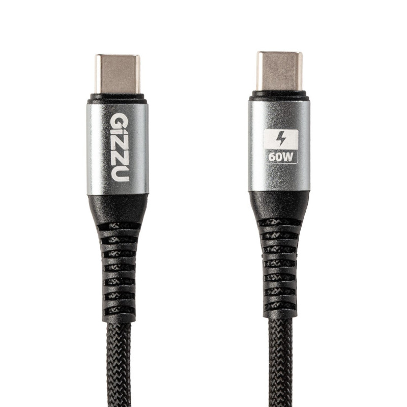 Cabo Gizzu USB-C para USB-C 60W 480Mbps, 1 m