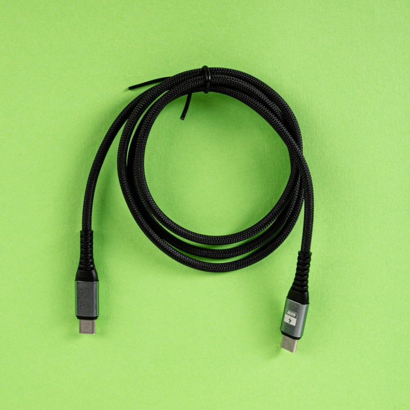 Cabo Gizzu USB-C para USB-C 60W 480Mbps, 1 m