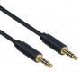 Cabo de áudio Mercodan Pro Minijack 0,5 m, Ultra-Soft