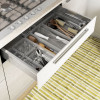 Organizador KIS Box Sistemo 2 15 x 7,5 x 5 cm transparente/cinzento-claro
