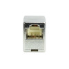 Conector fêmea em linha RJ45 Logilink, Cat.5e, blindado, caixa de plástico