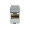 Conector fêmea em linha RJ45 Logilink, Cat.5e, blindado, caixa de plástico