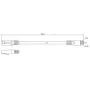Cabo de rede Cat6 F/UTP RJ45 Lanberg, 2 m, branco