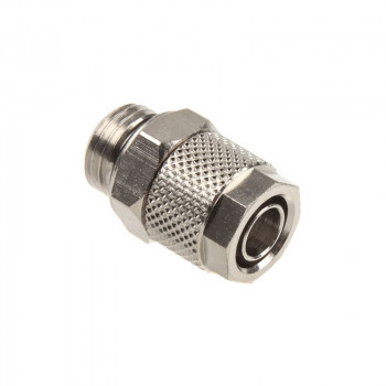 Conector reto Innovatek G1/4 rosca fêmea para 10/8 mm - prateado