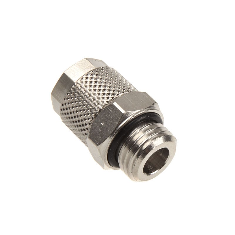 Conector reto Innovatek G1/4 rosca fêmea para 10/8 mm - prateado