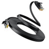 Cabo de rede Ugreen Cat6 U/UTP RJ45 plano, 0,5 m, preto