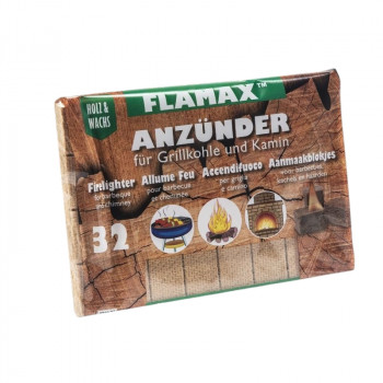Acendalhas ecológicas Flamax, 32 unid.