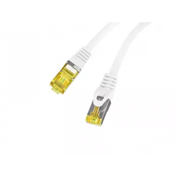 Cabo de rede Lanberg Cat6a S/FTP RJ45, 0,5 m, branco, LSZH, cobre