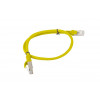 Cabo de rede Lanberg Cat6 U/UTP RJ45, 0,5 m, amarelo