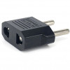 Adaptador de tomada iLike CNUS EUA / CN 2 polos para Euro 2 polos preto