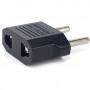 Adaptador de tomada iLike CNUS EUA / CN 2 polos para Euro 2 polos preto