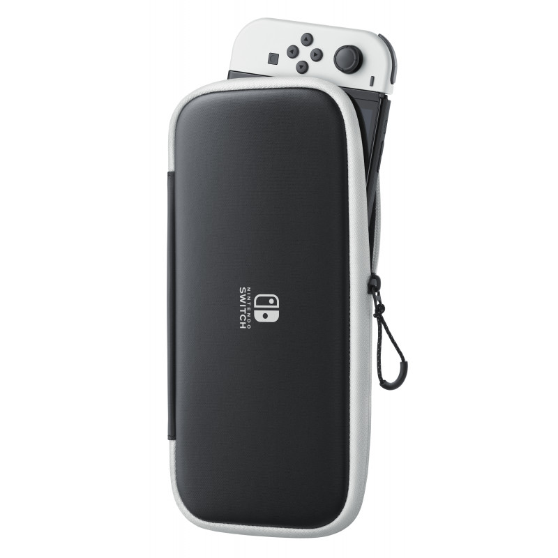 Bolsa e película protetora para Nintendo Switch (preto/branco)