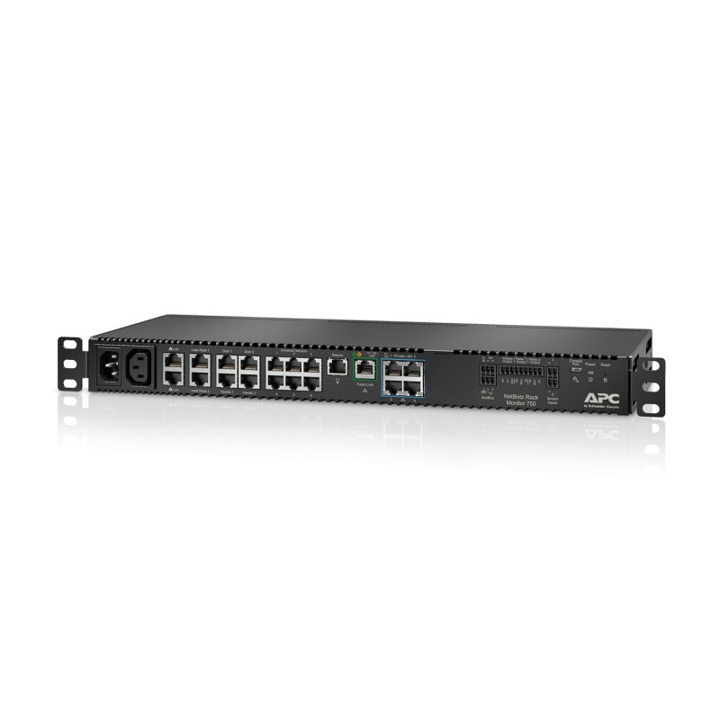 APC NetBotz Rack Monitor 750 dispositivo de monitorização ambiental 1GbE 1U para rack