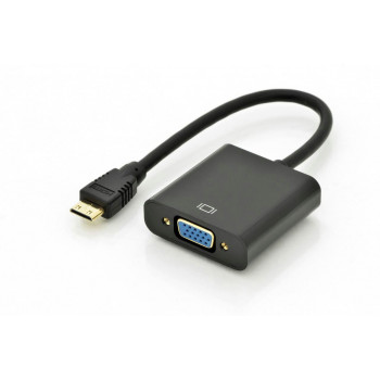 Adaptador Mercodan Mini-HDMI (macho) para VGA (fêmea)