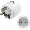 Adaptador de viagem Hama tipo G, 3 polos, para Inglaterra, Commonwealth e Reino Unido