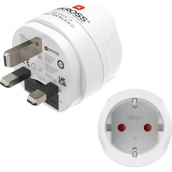 Adaptador de viagem Hama tipo G, 3 polos, para Inglaterra, Commonwealth e Reino Unido