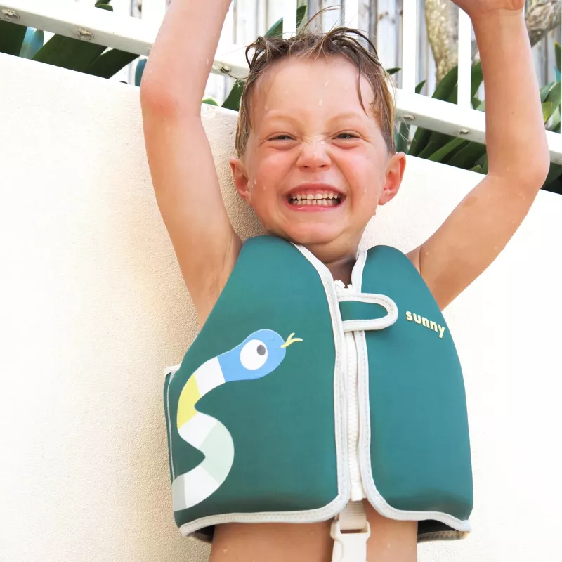 Colete salva-vidas para criança Sunnylife (2-3 anos) – Into the Jungle