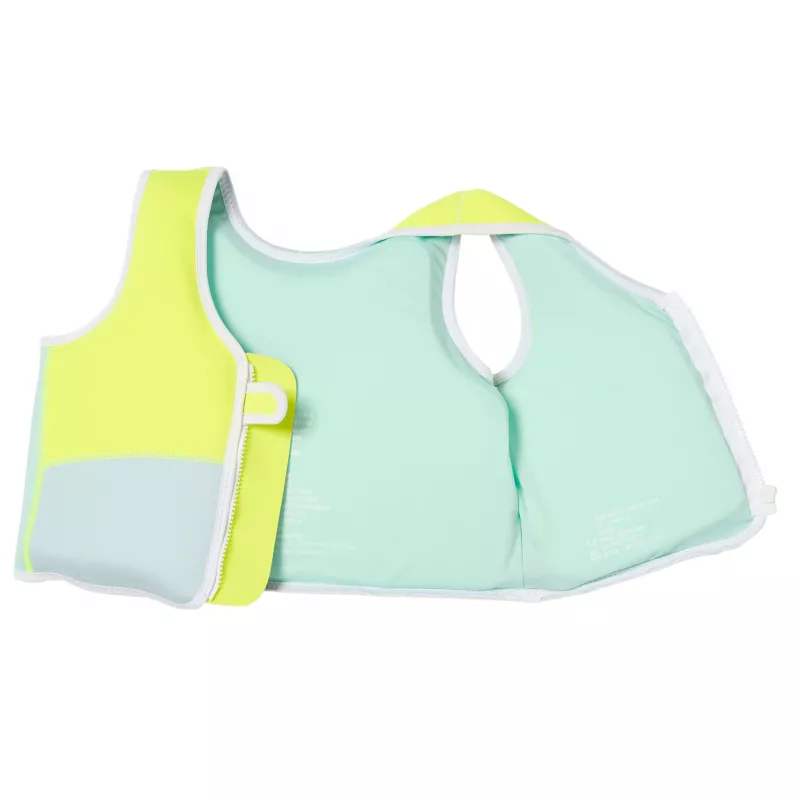 Colete salva-vidas para criança Sunnylife (3-6 anos) – Aqua Neon