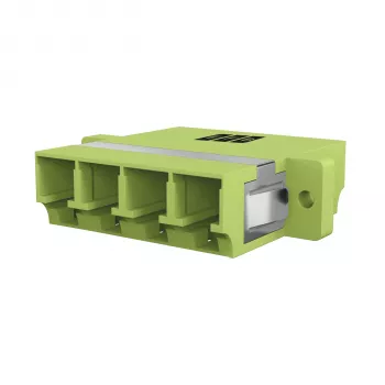 Acoplador EFB Elektronik LC Quad OM5, verde-limão (53335.1OM5)