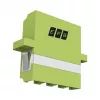 Acoplador EFB Elektronik LC Quad OM5, verde-limão (53335.1OM5)