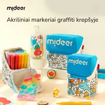 mideer marcadores de acrílico em estojo, 60 cores