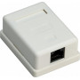 Tomada de rede RJ45 Goobay, branco (77632)