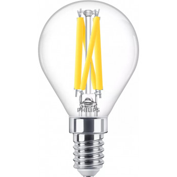 Lâmpada LED classic WarmGlow Philips 60W E14, gota, transparente, regulável