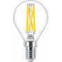 Lâmpada LED classic WarmGlow Philips 60W E14, gota, transparente, regulável