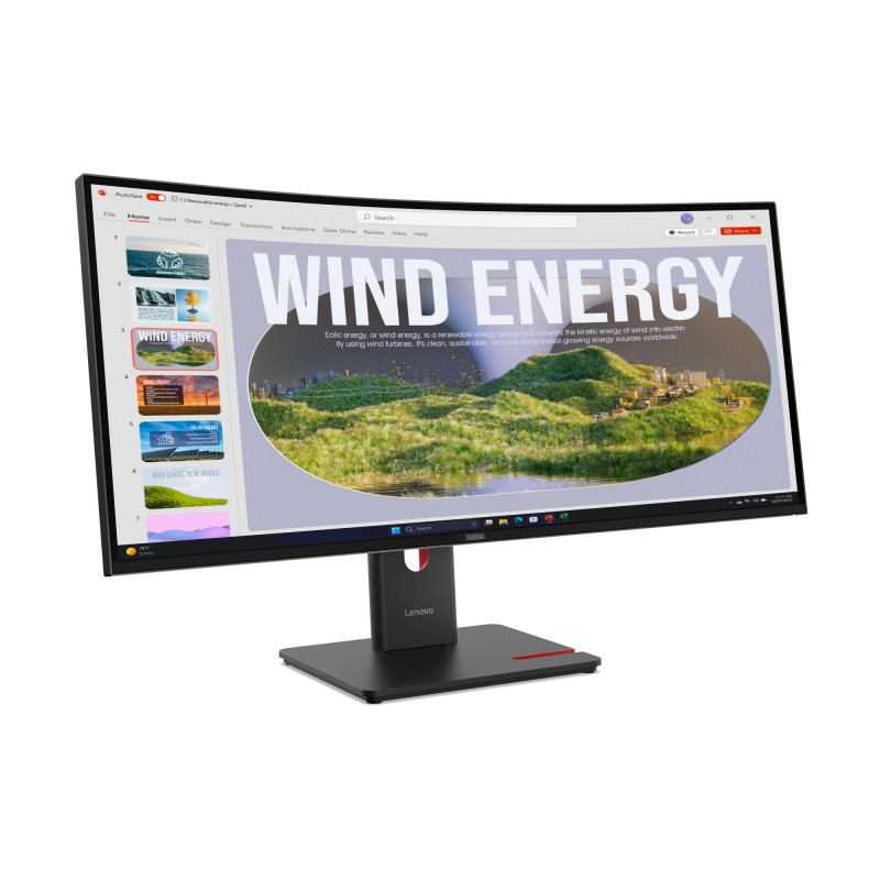 Monitor Lenovo ThinkVision T34WD-40 34'' com MC60