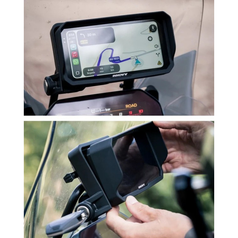 INNOVV N3 ecrã inteligente universal de fecho rápido para mota com CarPlay, câmaras e TPMS