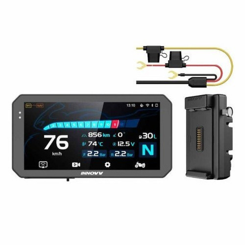 INNOVV N3 ecrã inteligente universal de fecho rápido para mota com CarPlay, câmaras e TPMS